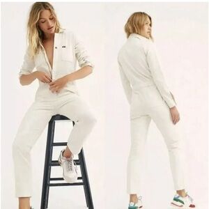 Lee Classic Union-Alls / Coveralls Ecru Herringbone XS